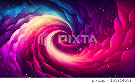 Generative AI, Cosmic Dreamscape: A Beautiful Gradient of Purples, Pinks, and Blues in an Abstract Design 101314013