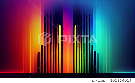 Generative AI, Electric Dreams: A Vibrant and Bold Neon Gradient Design 101314014