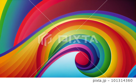 Generative AI, Rainbow Rhapsody: An Energetic and Playful Gradient Design 101314360