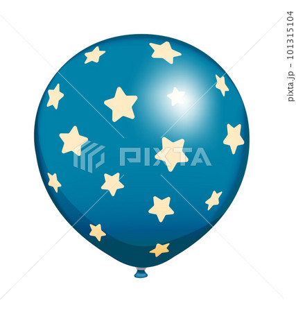 balloons and stars clipart