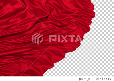 光滑閃亮的紅布 3D 101315345