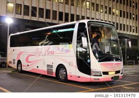 海部観光　徳島阿南行き　高速夜行バス　マイ・フローラ　東京駅鍛冶橋駐車場にて 101315470