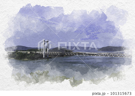風景画 油彩画 木製フレーム付き