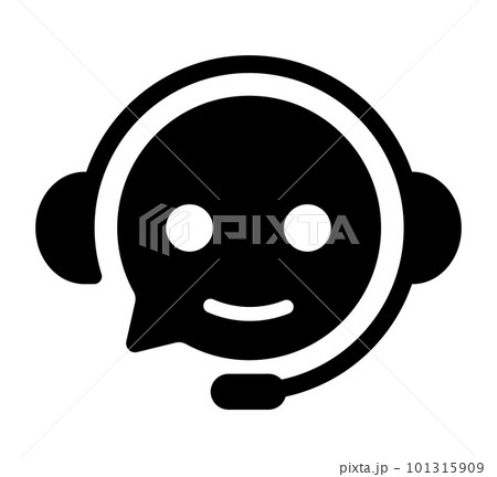 カスタマーサービス・サポートセンター・お問い合わせ・チャット ベクターアイコンイラスト カスタマーサービス・サポートセンター・お問い合わせ・チャット ベクターアイコンイラスト 101315909