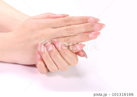 ネイルをした女性の手 101316166