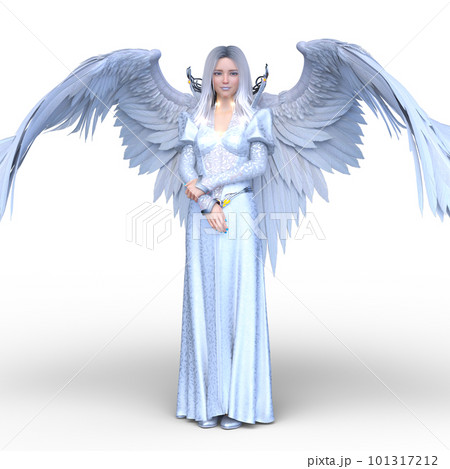 翼を広げた天使のイラスト素材 [101317212] - PIXTA