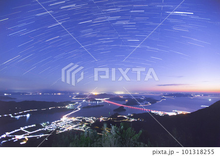 熊本県天草市倉岳山頂より星空 熊本県天草市倉岳山頂より星空 101318255