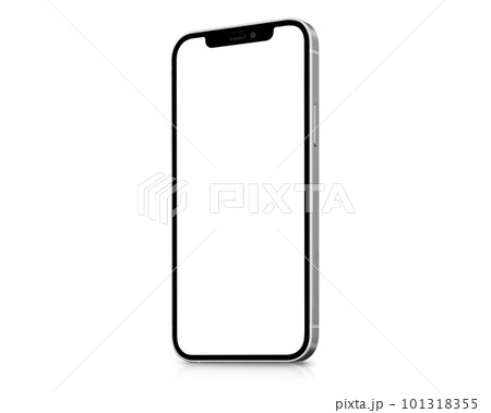白い背景のスマートフォン 101318355