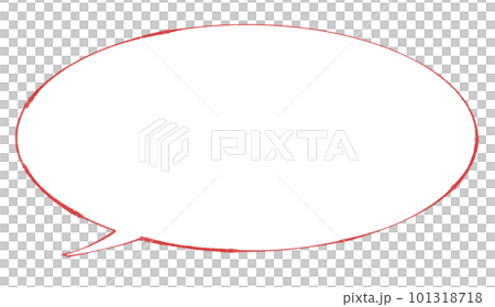 Simple round speech bubble Simple round speech bubble 101318718