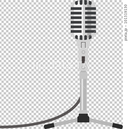 マイクスタンドにセットしたガイコツマイク 101319130