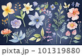 水彩　春の花たち 101319880