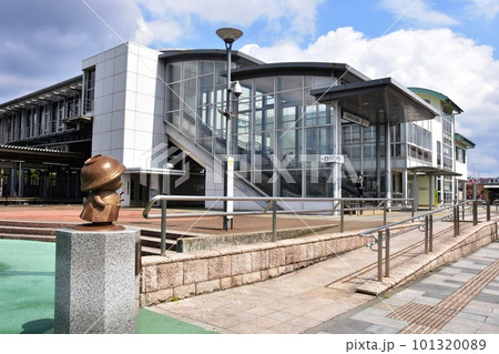 佐野市 佐野駅自由通路南口と駅前風景 佐野市 佐野駅自由通路南口と駅前風景 101320089