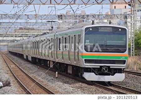 東海道本線 茅ヶ崎ー平塚 JR東日本 E231系1000番 K-11編成(国府津) 東海道本線 茅ヶ崎ー平塚 JR東日本 E231系1000番 K-11編成(国府津) 101320513
