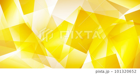 アブストラクト　四角　面　グラデーション　イエローの背景素材 101320652