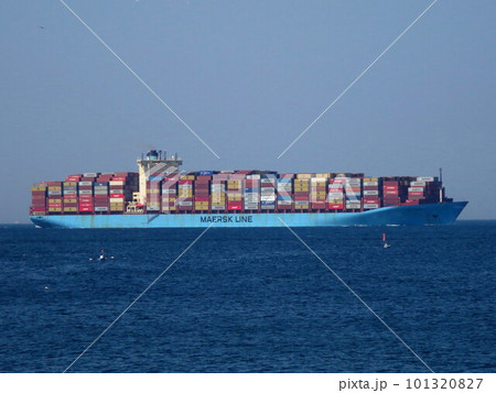 大型コンテナ船 GUNVORMAERSK 浦賀水道 101320827
