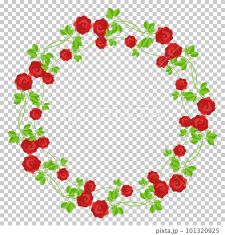 red rose wreath frame red rose wreath frame 101320925