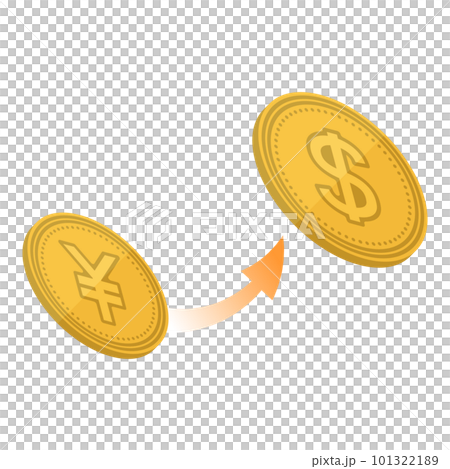 円をドルへ両替のイメージ 円をドルへ両替のイメージ 101322189