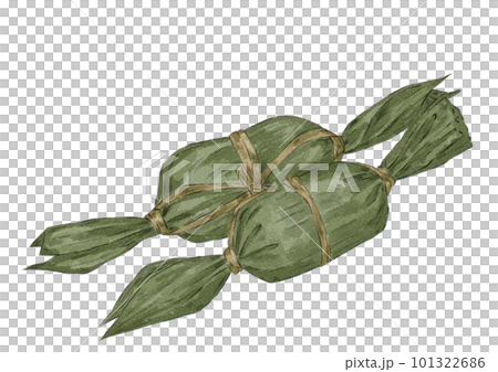 多個竹餃子的插圖(水彩風格) 多個竹餃子的插圖(水彩風格) 101322686