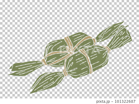 多個竹餃子的插圖(打印樣式) 多個竹餃子的插圖(打印樣式) 101322687