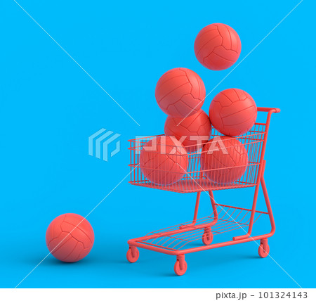 Set of ball like basketball, football and golf...のイラスト素材