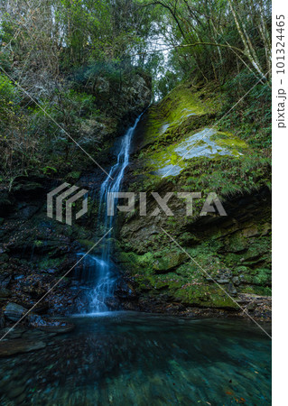 日本 徳島県三好市西祖谷山村にある祖谷のかずら橋の近くにある琵琶の滝 日本 徳島県三好市西祖谷山村にある祖谷のかずら橋の近くにある琵琶の滝 101324465