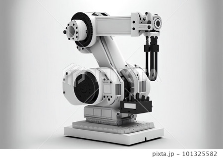 robotic arm 3d on white background. Mechanical hand. Industrial robot 101325582