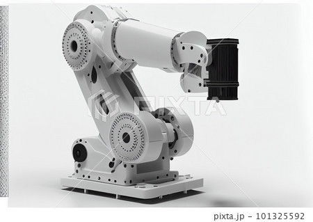 robotic arm 3d on white background. Mechanical hand. Industrial robot 101325592