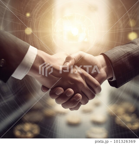 Business trust handshake. Business team. Generate Ai Business trust handshake. Business team. Generate Ai 101326369