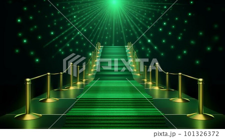 Green carpet barrier. Ecology surface. Generate Ai 101326372