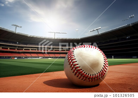 Baseball ball arena. Team crowd. Generate Ai 101326505