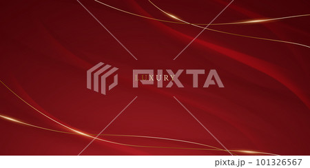 Abstract background design modern red and gold geometric elements vector illustration 101326567