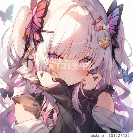 アニメ風女性キャラクターイラスト アニメ風の女性キャラクター 怒りのイラスト素材 [87357235] - PIXTA