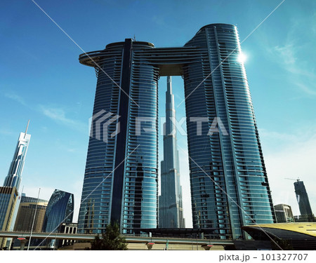 Dubai, UAE February 20, 2020: the tallest building in the world Burj Khalifa Dubai, UAE February 20, 2020: the tallest building in the world Burj Khalifa 101327707