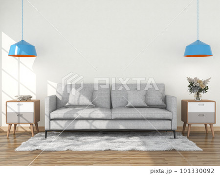 modern interior room with sofa and chair modern interior room with sofa and chair 101330092