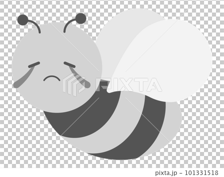 鬆散的蜜蜂哭泣灰度 101331518