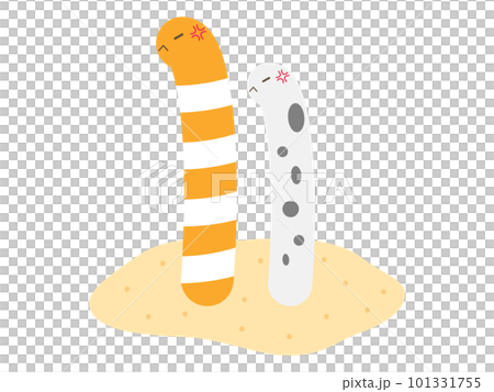 Loose garden eel gets angry 101331755