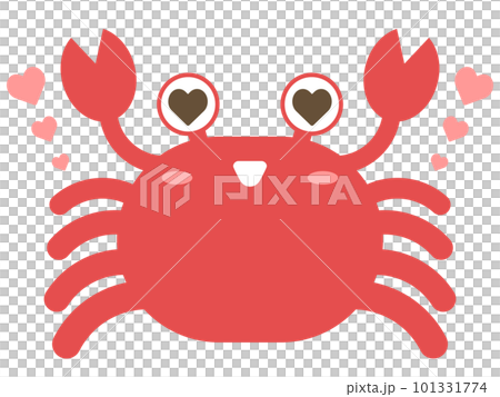 Loose and cute crab heart 101331774