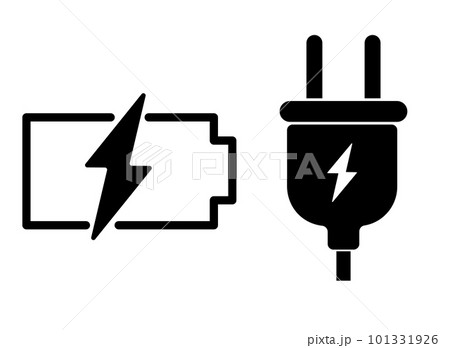 充電 プラグ バッテリー アイコン 充電 プラグ バッテリー アイコン 101331926