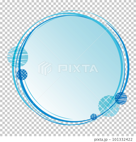 Cool Japanese style brush frame 101332422