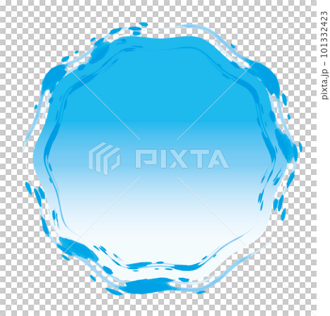 Cool Japanese style brush frame 101332423