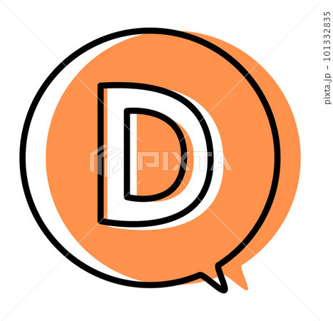 ポップなふきだしアイコン　D 101332835