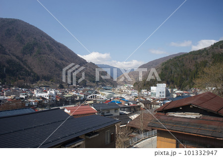 高台から見た神岡市街地 101332947