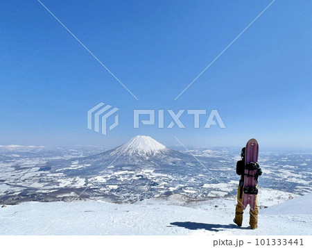 アンヌプリの山頂から羊蹄山を望む アンヌプリの山頂から羊蹄山を望む 101333441