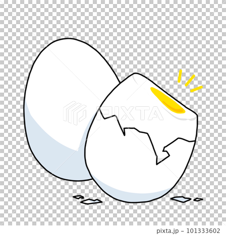 水煮雞蛋去皮的插圖 101333602