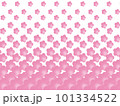 桜が集まり大きな桜になって散っていく背景 101334522