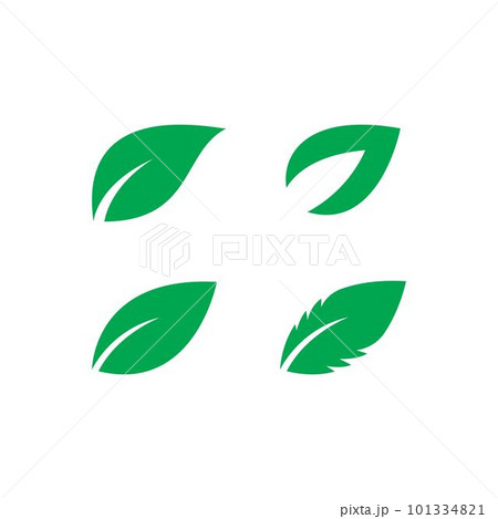green leaf illustration 101334821