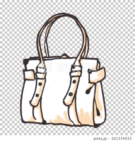 手書き風おしゃれなバッグ 101334833