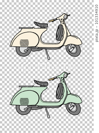 不同顏色的 Vespa 不同顏色的 Vespa 101334910