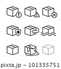Parcel problem symbol of online shopping. 101335751