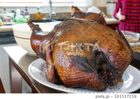 Close up shot of whole grilled turkey Close up shot of whole grilled turkey 101337259